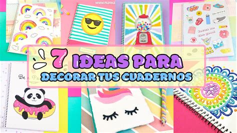 7 Ideas Para Decorar Tu Cuadernos Portadas Fáciles Y Bonitas Manualidades Apasos Youtube