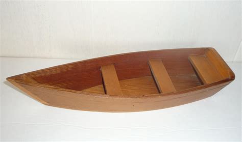 Natural Wood Row Boat