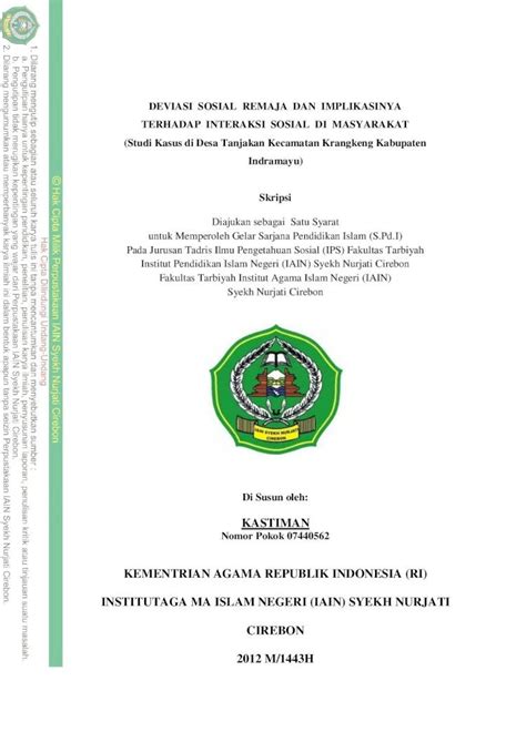 (PDF) KASTIMAN KE MENTRIAN AGAMA REPUBLIK INDONESIA (RI ...repository.syekhnurjati.ac.id/587/1 ...