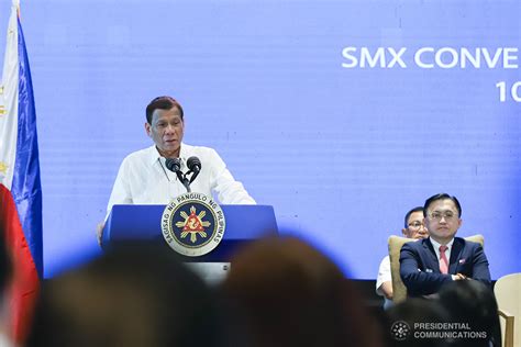 President Rodrigo Roa Duterte Delivers A Speech During A Meeting With