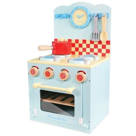 Dinette En Bois Bleue Cuisini Re Avec Four Honey Bake Le Toy Van