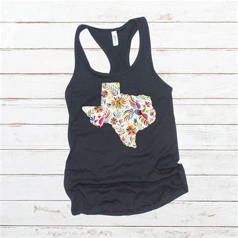 Camisa De Texas Texas Camisetas Para Mujer Texas Racerback Etsy