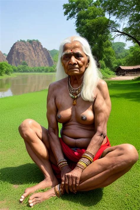 Dopamine Girl Create A Pic Of An Indian Respectable Looking Old Women