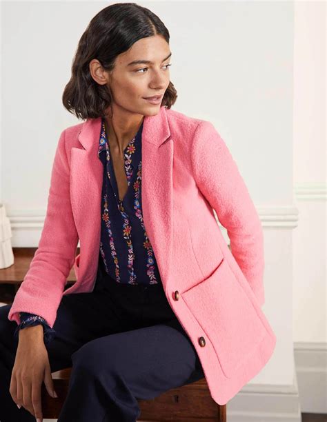 Boden Bella Textured Wool Blazer