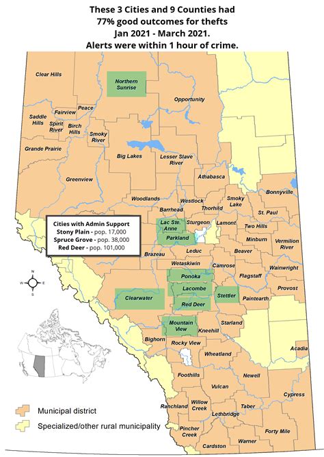 Alberta Counties Map