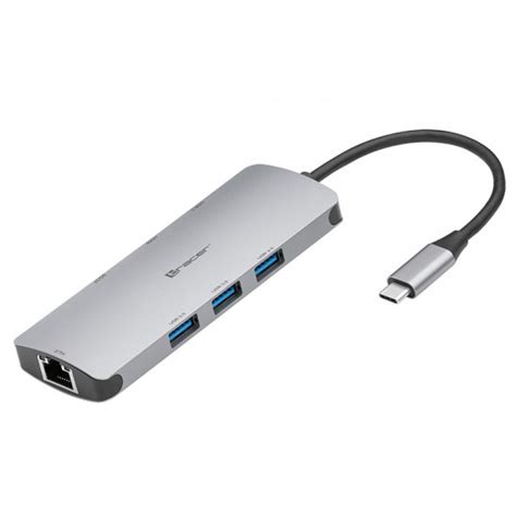 TRACER Адаптер A 3 USB C HDMI 4K USB 3 0 PDW 100W TRAPOD46998