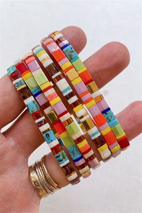 DIY Tila Bead Bracelet Honestly WTF In 2020 Jewelry Crafts Beaded