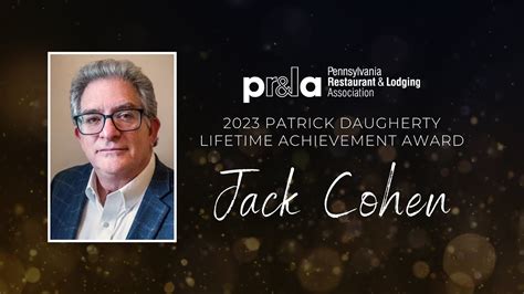 Patrick Daugherty Lifetime Achievement Award Jack Cohen Youtube