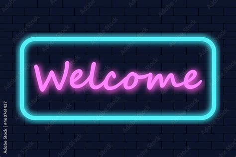 Welcome Neon Text Vector. Welcome neon sign, design template, modern ...