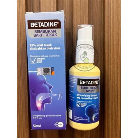 BETADINE SORE THROAT SPRAY 50Ml EXP 10 25 Shopee Malaysia