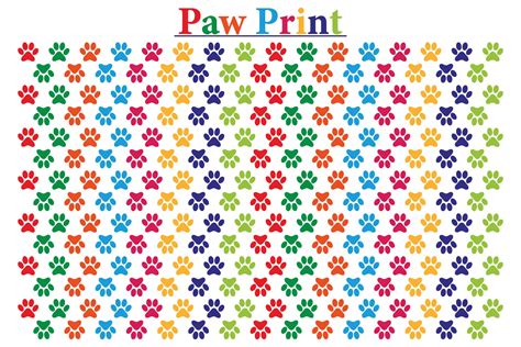 Paw Print Vector Background 35633295 Vector Art at Vecteezy