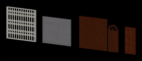 D Doors In Dwg Cad Library