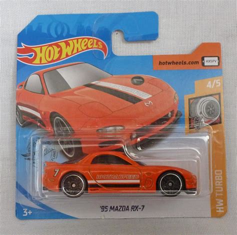 Rockertron Toys Hotwheels 95 Mazda Rx 7 Orange Hw Turbo 45