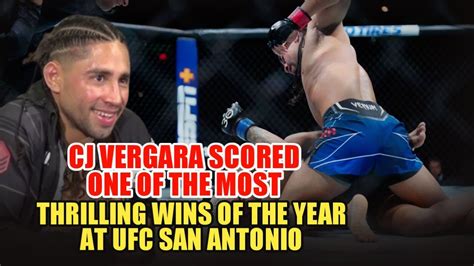 UFC San Antonio CJ Vergara Vs Daniel Lacerda Wild Scrap Earns Fight