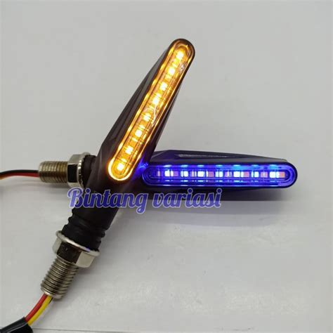 Jual Lampu Sein Led Sen Reting Motorsport Sein Running Flowing Berjalan