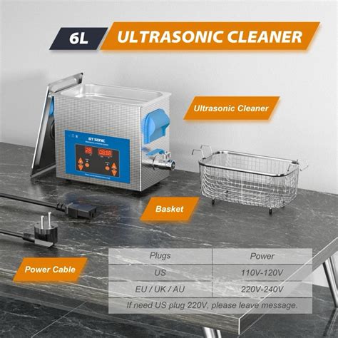 Jual Ultrasonic Cleaner GT Sonic 6L Digital Pembersih Ultrasonik Timer