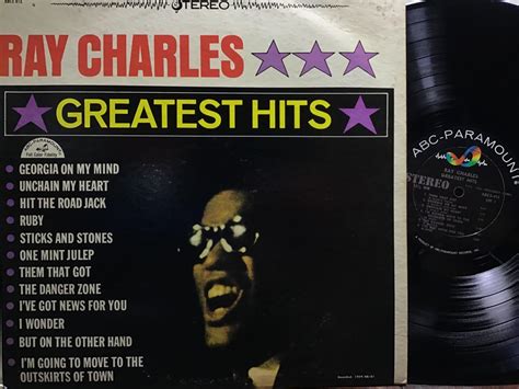 LP Ray Charles Greatest Hits OOP USA VINYL RECORD Anubis Piring Hitam