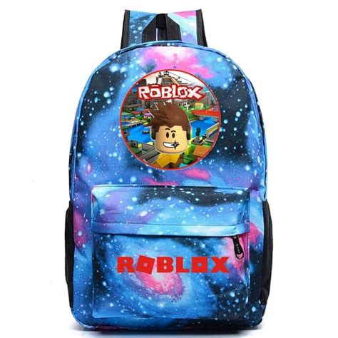 Roblox Printed Backpack Meteor Student School Bag Notebook Backpack