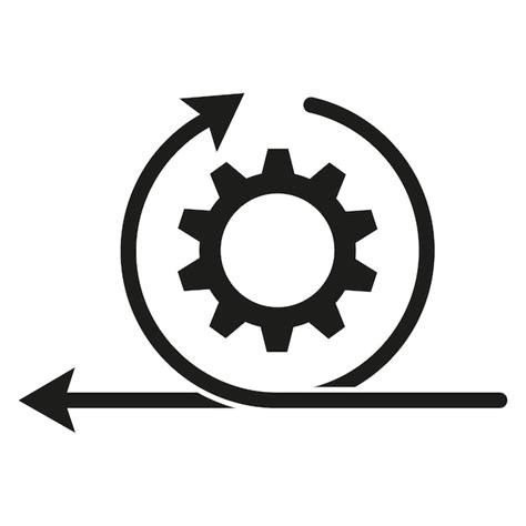 Engrenagem Da Seta Atualiza O Do Sistema Ilustra O Em Vetor