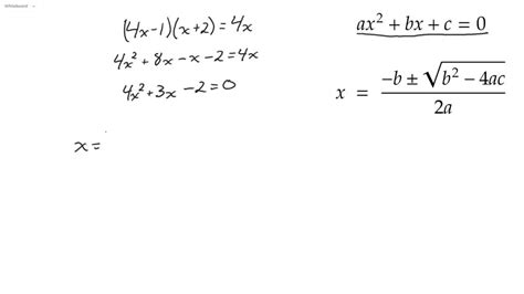 Quadratic Equations Quadratic Formula Using Powerpoint 16d