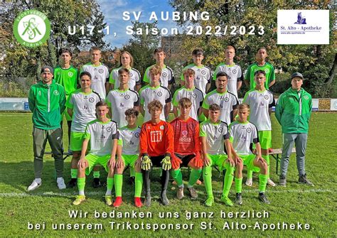 U Neue Trikots Dank An Den Sponsor Sv Aubing E V