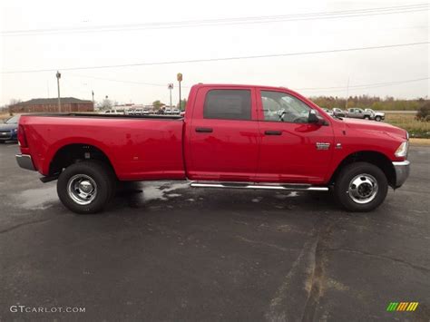 2012 Flame Red Dodge Ram 3500 HD ST Crew Cab 4x4 Dually 74489848 Photo