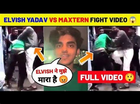 SHOCKING Elvish Yadav VS Maxtern Fight Full Video Elvish Yadav