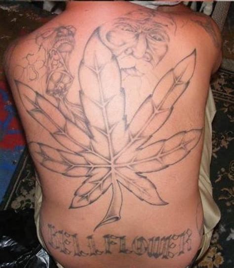 Tribal Pot Leaf Tattoos