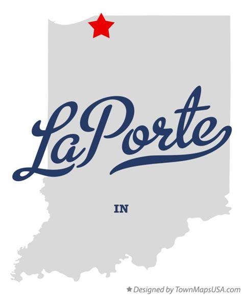 Map of LaPorte, IN, Indiana