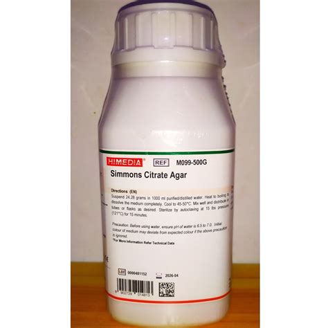 Himedia Simmons Citrate Agar G For Microbiology Shopee Philippines