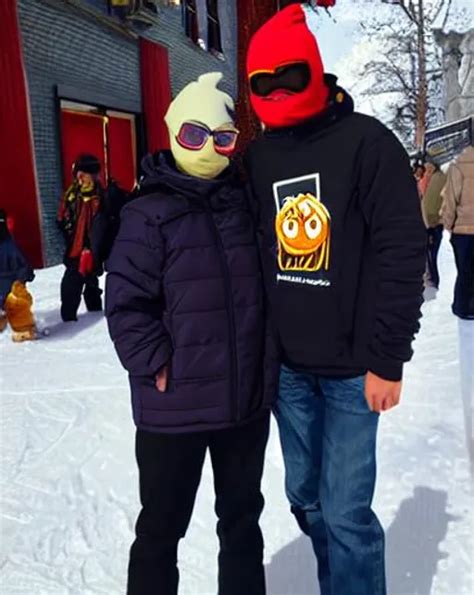 CEO Of Oniontown In His Ski Mask In Oniontown New York OpenArt