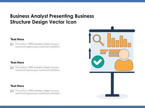 Business Analyst Presenting Business Structure Design Vector Icon Ppt Powerpoint Presentation