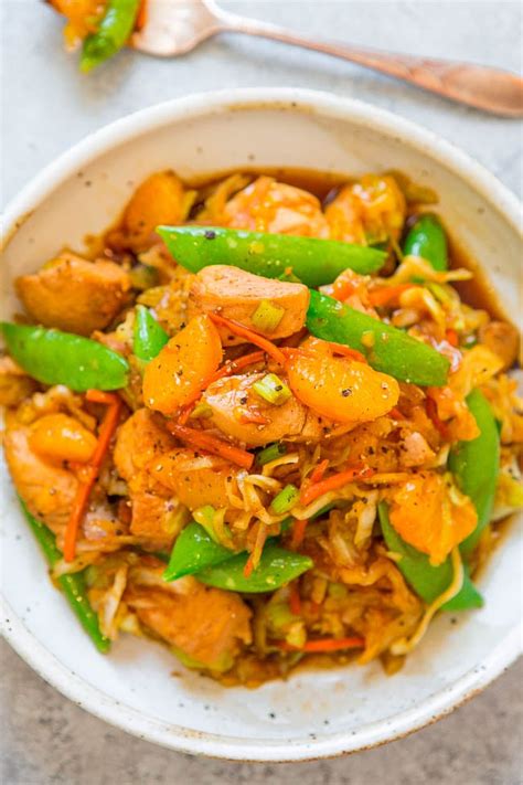 Mandarin Chicken Stir-Fry (Easy & Healthy!) - Averie Cooks