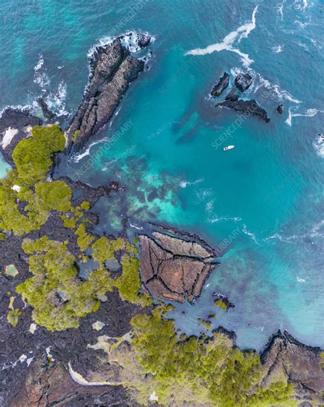 Aerial view of Galapagos Islands - Stock Image - F038/8214 - Science ...