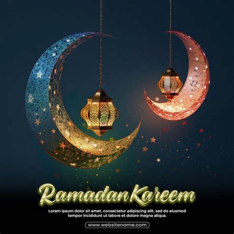 Ramadan Kareem Celebrar Tarjetas O Plantilla De Saludo Patr N Isl Mico