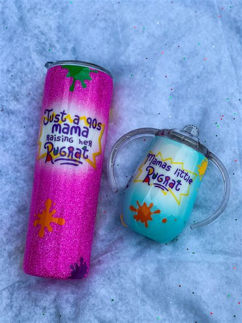 Rugrats Mommydaddy And Me Tumbler Sippy Cup Set 90s Baby Etsy