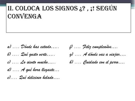 Uso de los signos de interrogación y exclamación