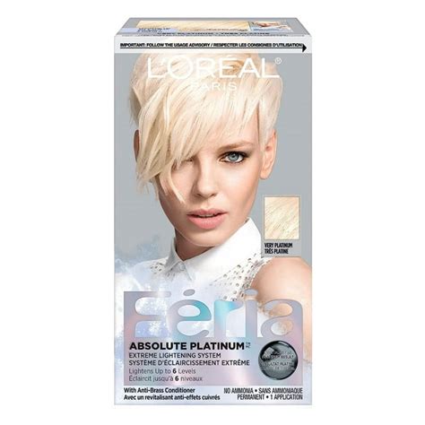 L Oreal Paris Feria Permanent Hair Dye Multifaceted Shimmering Color Very Platinum Pack Of 1