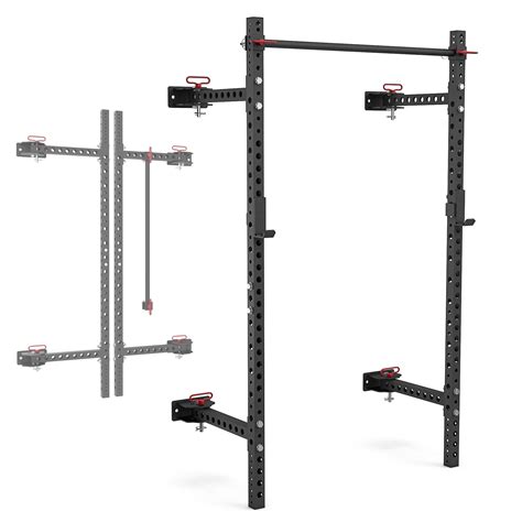 Synergee Series Folding By Dsquat Rack With J Cups