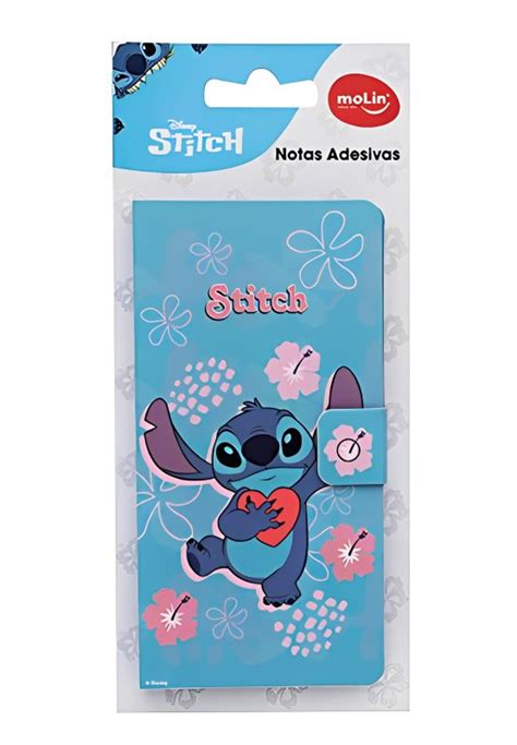 Bloco De Notas Adesivas Caderno Stitch 160 Folhas MOLIN