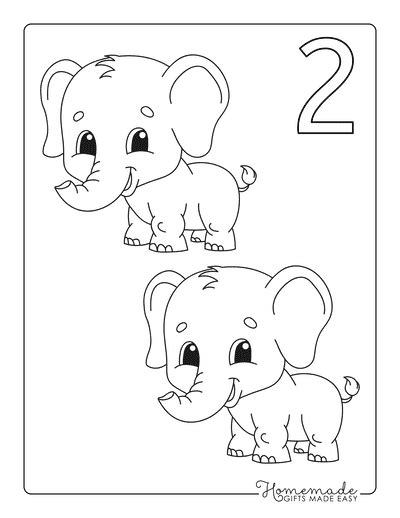 Coloring Book Number 2 Coloring Pages