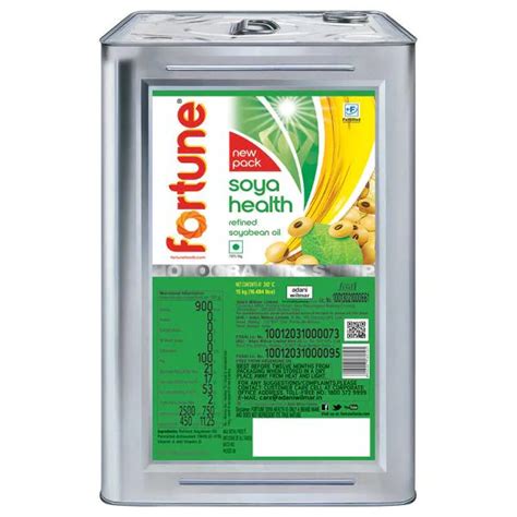 Fortune Soya Health Refined Soyabean Oil 15 Kg JioMart