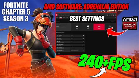 Amd Radeon Best Setting For Fortnite Chapter Season Fps Boost