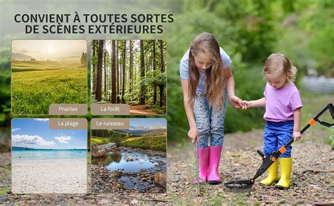 Aomdom Détecteur de Métaux pour Enfants Profondeur de Détection