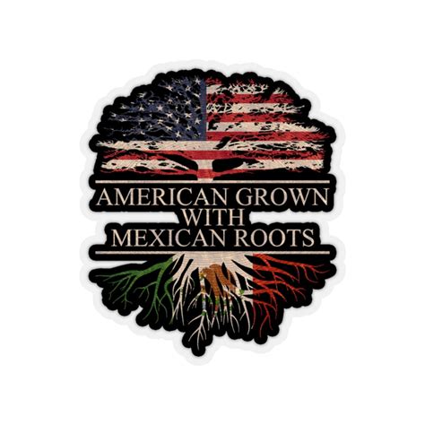 American Grown With Mexican Roots Sticker Transparent Etsy