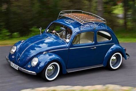 Dark Blue Vw Classic Beetle