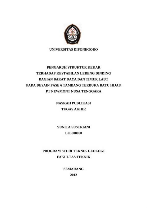 PDF UNIVERSITAS DIPONEGORO PENGARUH STRUKTUR Eprints Undip Ac Id