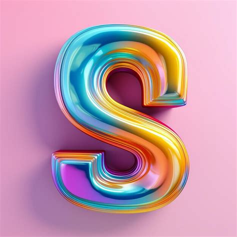 Letras Renderizadas En D Texto Goteando Con Colores Frescos En D