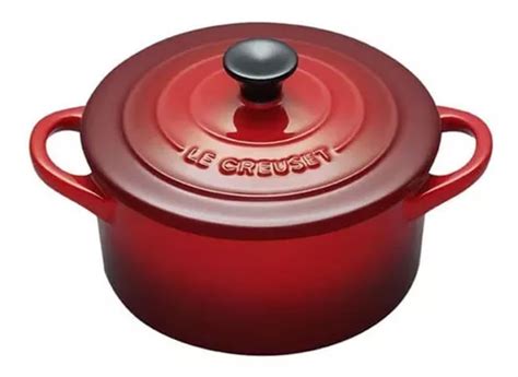 Cacerola pequeña de cerámica Le Creuset 14 x 10 6 x 8 2 cm color rojo