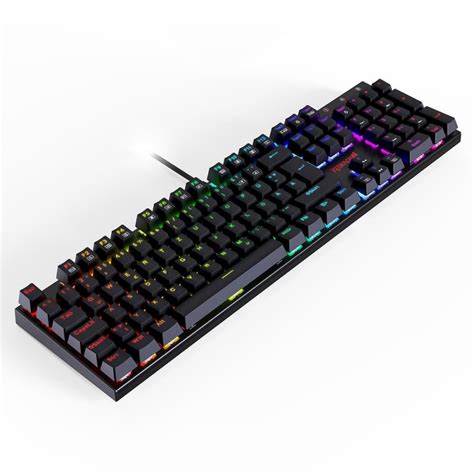 Redragon 105-Key K565-RGB Mechanical Keyboard RGB Backlight German Layout Aluminum Base Red ...